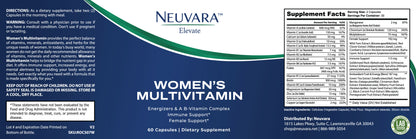 Neuvara Elevate - Women's Multivitamin for Energy & Immunity